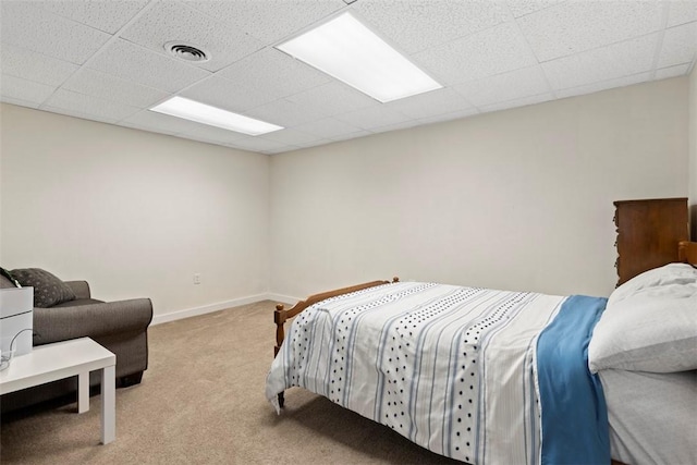 3050 S Park Rd, Bethel Park, PA 15102 - carpeted bedroom featuring a paneled ceiling and baseboards