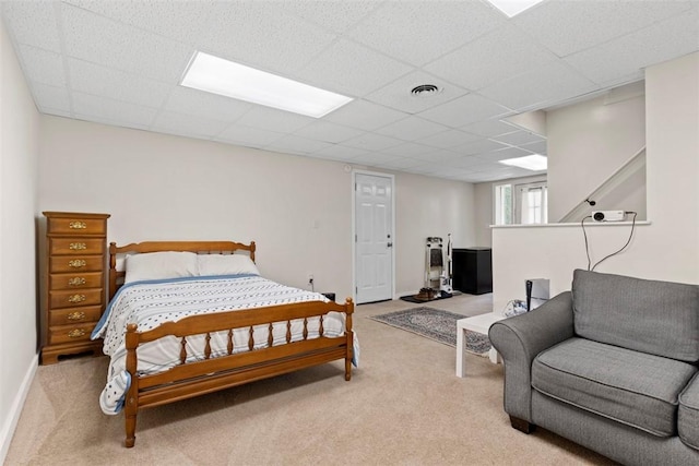 3050 S Park Rd, Bethel Park, PA 15102 - carpeted bedroom with a drop ceiling
