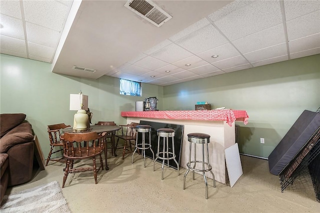 415 Governor Dr, Shaler, PA 15101 - indoor dry bar with a drop ceiling