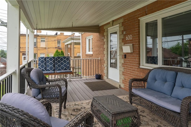 600 Margaret St, Mount Oliver, PA 15210 - deck featuring outdoor lounge area