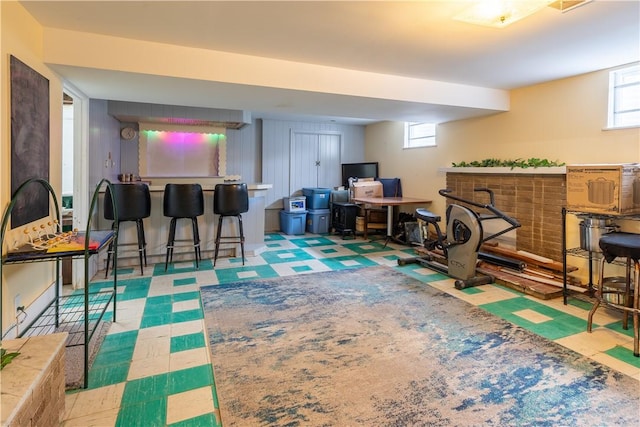 600 Margaret St, Mount Oliver, PA 15210 - game room with tile patterned floors and healthy amount of natural light