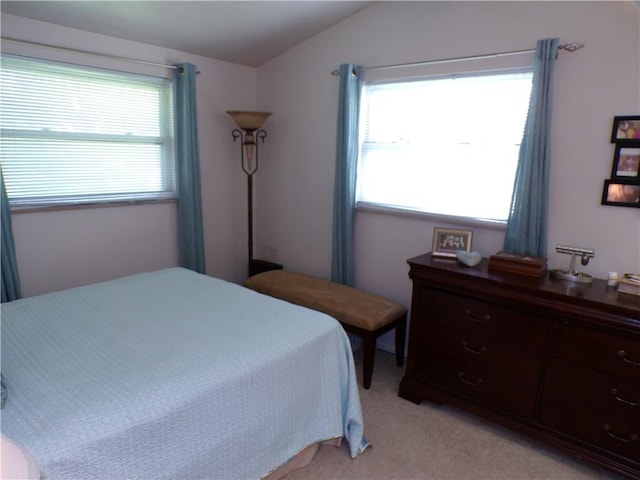 1235 Old Concord Rd, Monroeville, PA 15146 - bedroom featuring vaulted ceiling and light carpet