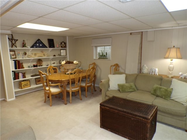 1235 Old Concord Rd, Monroeville, PA 15146 - living area featuring a paneled ceiling and carpet