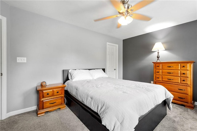97 Clover Ln, Pine Twp Nal, PA 15044 - bedroom featuring carpet, baseboards, and a ceiling fan