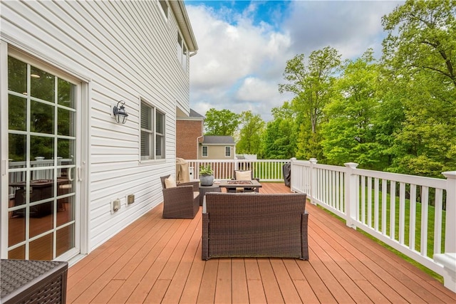 97 Clover Ln, Pine Twp Nal, PA 15044 - deck featuring an outdoor hangout area
