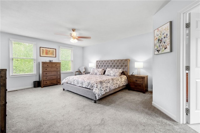 97 Clover Ln, Pine Twp Nal, PA 15044 - carpeted bedroom featuring ceiling fan and baseboards