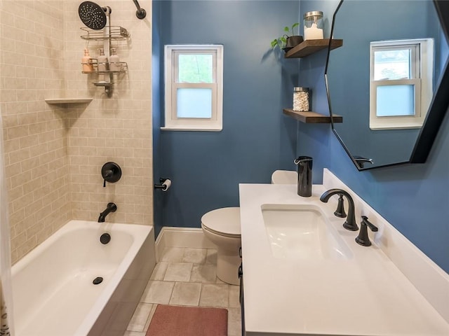 347 Spahr St, Shadyside, PA 15232 - full bathroom featuring toilet, baseboards, tub / shower combination, and vanity
