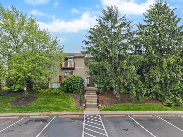 27623 Evergreen Run, North Fayette, PA 15126 - view of property featuring uncovered parking and stairs