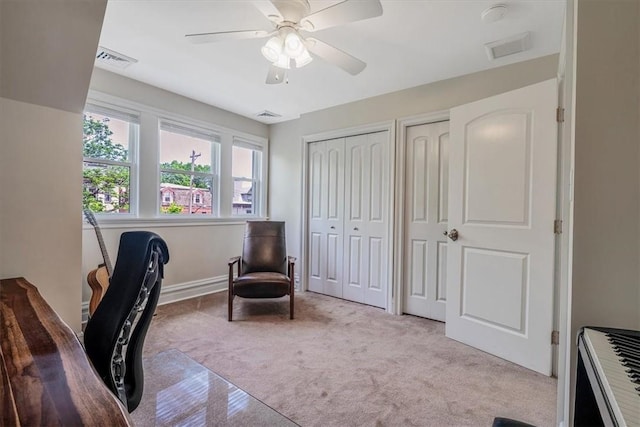 810 S Braddock Ave, Regent Square, PA 15221 - carpeted office space with a ceiling fan and baseboards