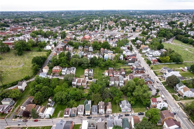 115 Frederick St, Mount Oliver, PA 15210 - aerial view of property and surrounding area with nearby suburban area