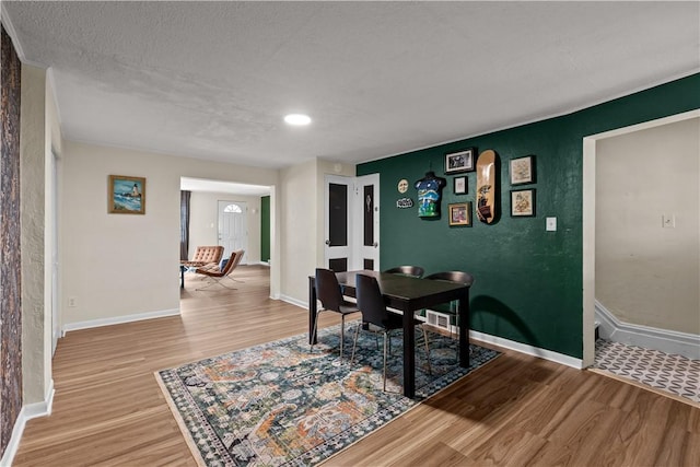 115 Frederick St, Mount Oliver, PA 15210 - office featuring wood finished floors, baseboards, a textured ceiling, and recessed lighting
