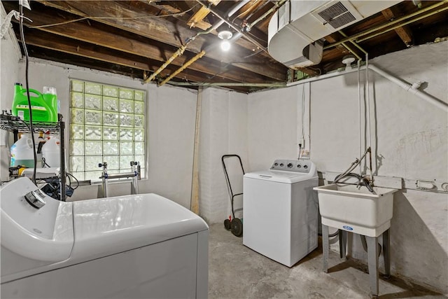 115 Frederick St, Mount Oliver, PA 15210 - laundry room with washer and clothes dryer