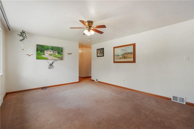 441 Wyndhurst Dr, Moon/Crescent Twp, PA 15108 - unfurnished room with ceiling fan, light colored carpet, and baseboards