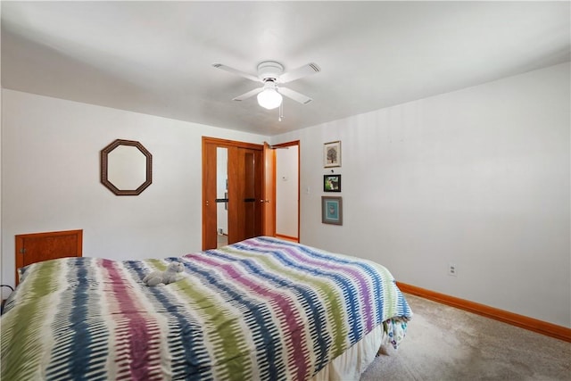 441 Wyndhurst Dr, Moon/Crescent Twp, PA 15108 - bedroom with carpet flooring, baseboards, and ceiling fan