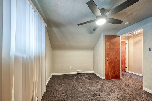 62 Spring St, Etna, PA 15223 - bonus room with carpet floors, ceiling fan, and a textured wall