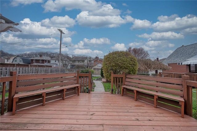 62 Spring St, Etna, PA 15223 - deck featuring a residential view and a fenced backyard