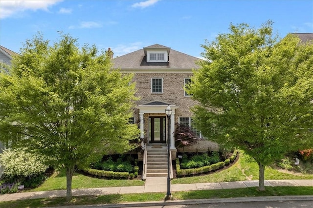 1690 Shelburne Ln, Squirrel Hill, PA 15217 - view of front of house featuring brick siding and a chimney