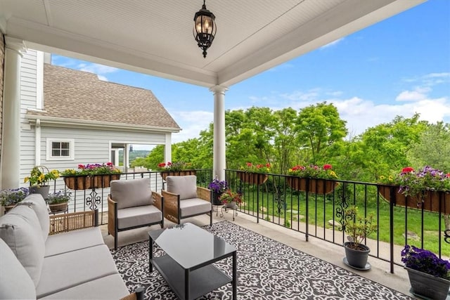 1690 Shelburne Ln, Squirrel Hill, PA 15217 - view of patio / terrace featuring an outdoor living space