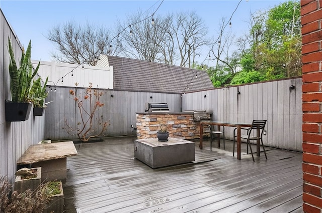 204 Bailey Ave, Mt Washington, PA 15211 - deck featuring an outdoor kitchen