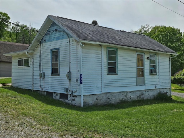 114 Leonard Rd, Washington Twp But, PA 16040 - view of property exterior with a yard and cooling unit