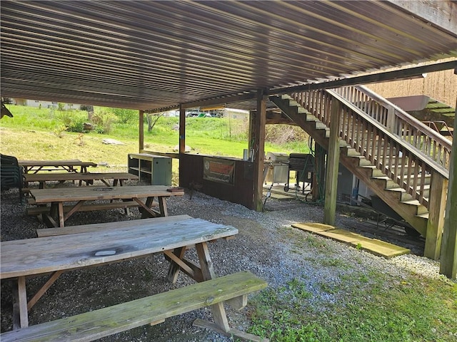 114 Leonard Rd, Washington Twp But, PA 16040 - view of patio featuring stairway