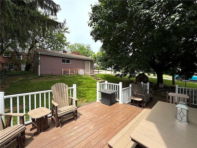 823 Irwin Dr, Baldwin Boro, PA 15236 - deck with a lawn