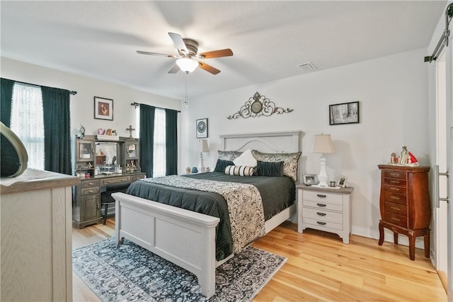 153 Olivia Dr, Center Twp Bea, PA 15061 - bedroom featuring light wood-style floors and a ceiling fan