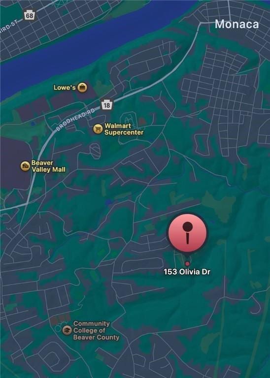153 Olivia Dr, Center Twp Bea, PA 15061 - map / location