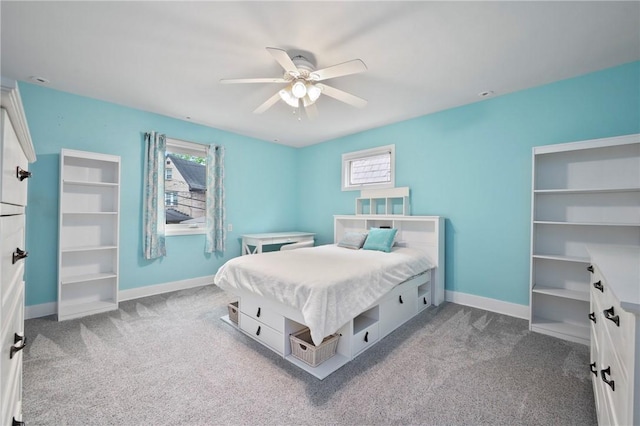 155 Westland Dr, Squirrel Hill, PA 15217 - carpeted bedroom with multiple windows, baseboards, and ceiling fan
