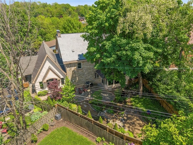 155 Westland Dr, Squirrel Hill, PA 15217 - aerial view of property and surrounding area featuring a forest