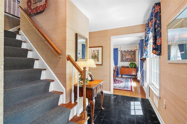 111 Maple Dr, Pine Twp Nal, PA 15090 - entryway featuring stairs and baseboards
