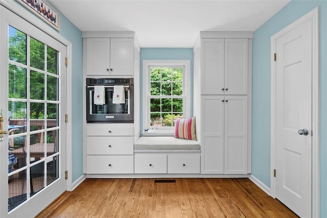 111 Maple Dr, Pine Twp Nal, PA 15090 - kitchen featuring oven, baseboards, and light wood-type flooring