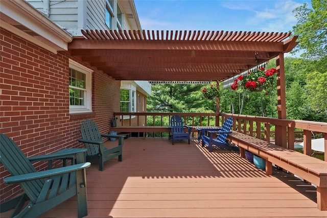 111 Maple Dr, Pine Twp Nal, PA 15090 - deck featuring a pergola