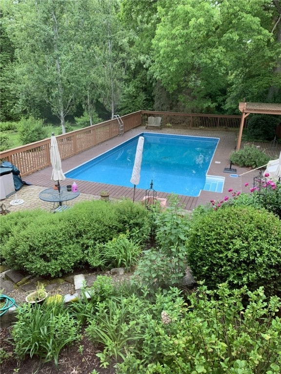 111 Maple Dr, Pine Twp Nal, PA 15090 - view of pool featuring a wooden deck