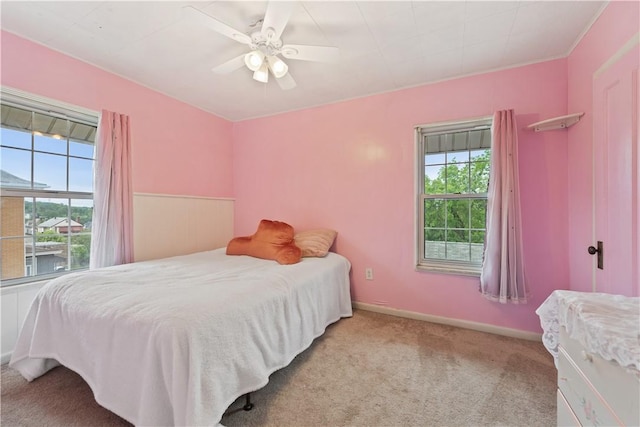 245 Martsolf Ave, West View, PA 15229 - bedroom with carpet floors and a ceiling fan