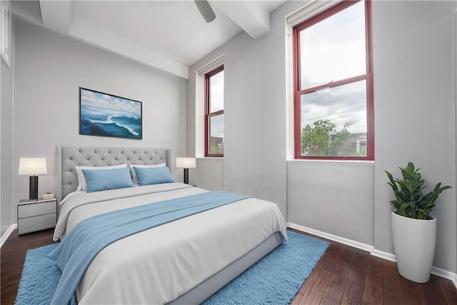 130 S 22nd St Unit 2C, South Side, PA 15203 - bedroom featuring baseboards, wood finished floors, and ceiling fan