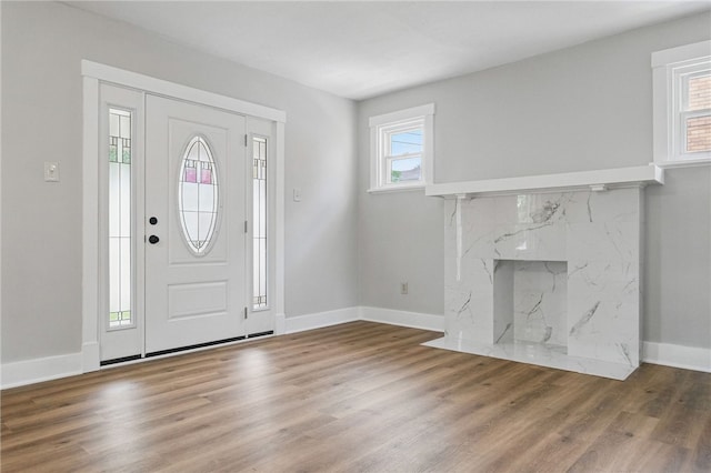 5241 Clarwin Ave, Ross Twp, PA 15229 - entryway with wood finished floors and baseboards