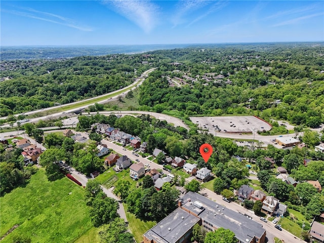 5241 Clarwin Ave, Ross Twp, PA 15229 - aerial view of residential area featuring a heavily wooded area