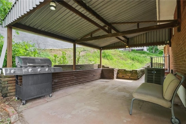 259 Allison Ave, Emsworth, PA 15202 - view of patio featuring a grill and central air condition unit