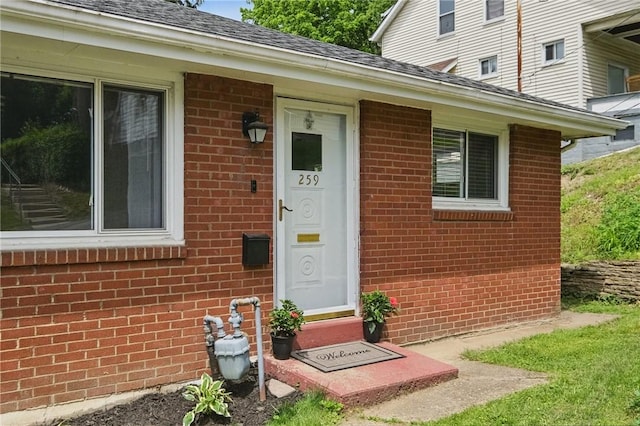 259 Allison Ave, Emsworth, PA 15202 - property entrance with brick siding