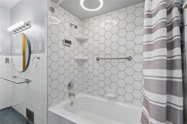 259 Allison Ave, Emsworth, PA 15202 - bathroom with tile walls and shower / tub combo
