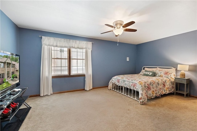 321 Ivy Dr, Pine Twp Nal, PA 15044 - bedroom featuring carpet floors, ceiling fan, and baseboards