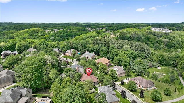 321 Ivy Dr, Pine Twp Nal, PA 15044 - aerial overview of property's location with a heavily wooded area and nearby suburban area