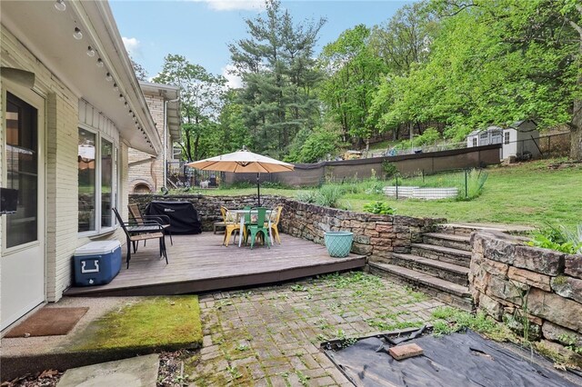 643 Croyland Ave, Indiana Boro, PA 15701 - wooden deck featuring a patio area and outdoor dining area
