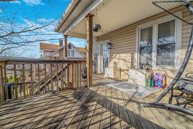 346 Pine St, Ambridge, PA 15003 - view of wooden terrace