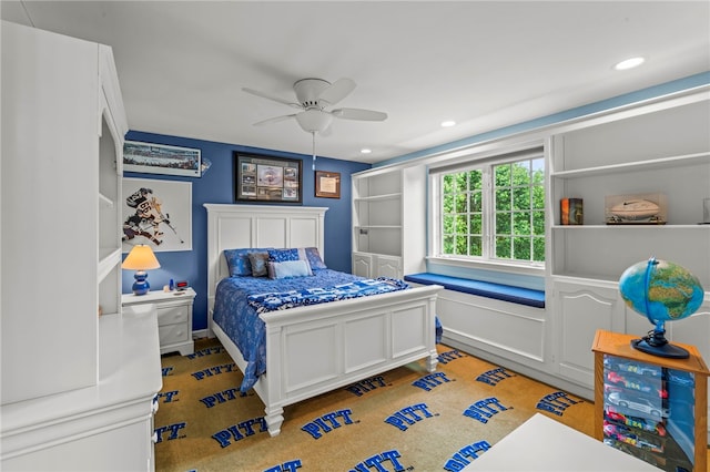 104 Autumn Way, Peters Twp, PA 15367 - bedroom with a ceiling fan and recessed lighting