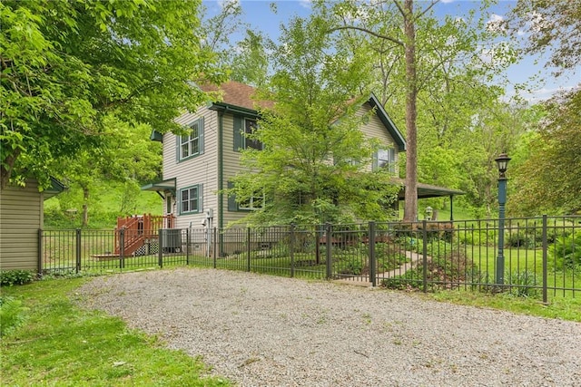 431 Scenic Dr W, Pike Run Twp, PA 15427 - view of home's exterior with central AC unit