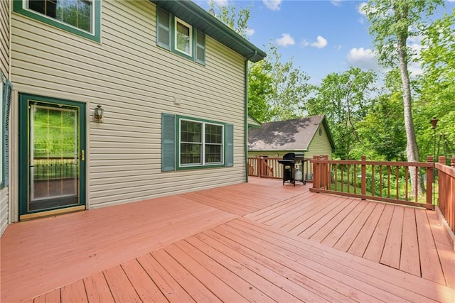 431 Scenic Dr W, Pike Run Twp, PA 15427 - wooden deck featuring area for grilling
