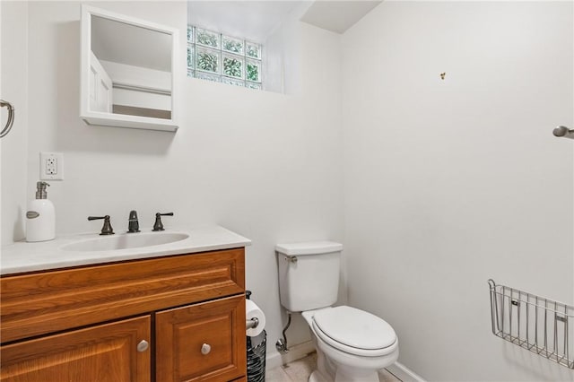 1800 Wightman St, Squirrel Hill, PA 15217 - bathroom featuring toilet, vanity, baseboards, and tile patterned flooring