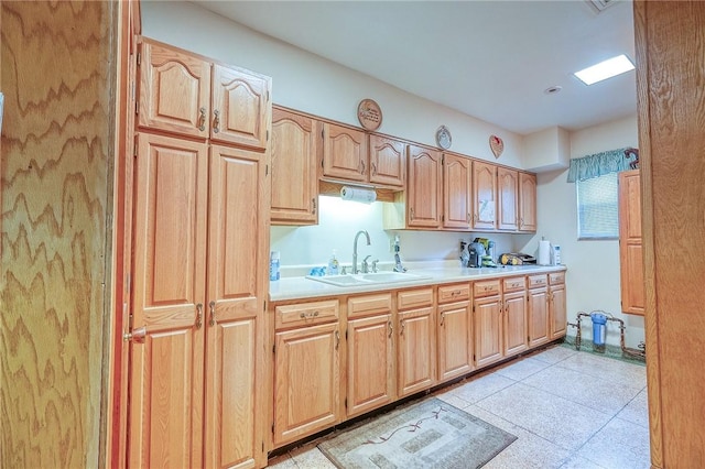 3098 Clay Pike St, Sewickley Twp, PA 15637 - kitchen featuring a sink, light countertops, and light brown cabinetry
